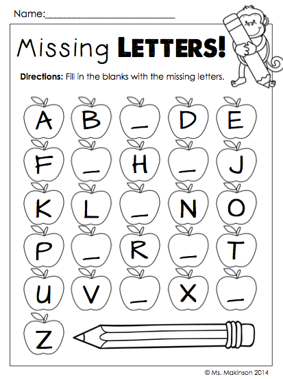 Ideas Collection A To Z Worksheets For Kindergarten On Letter
