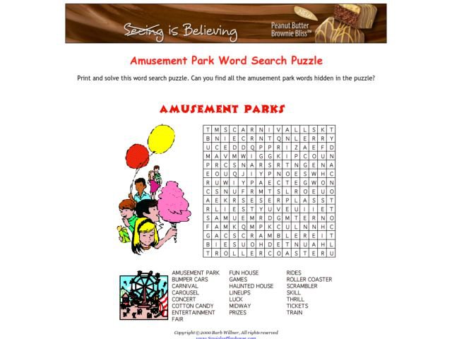 Ideas Of Amusement Park Worksheets For Sheets
