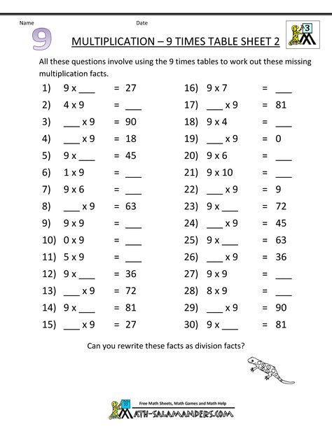Mental Math Multiplication Worksheets Grade 5 Printable Math