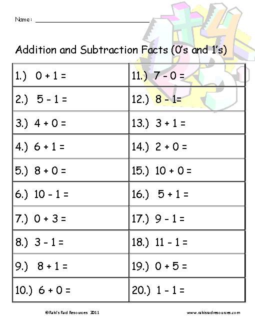 Mixed Addition And Subtraction Practice Worksheets For All