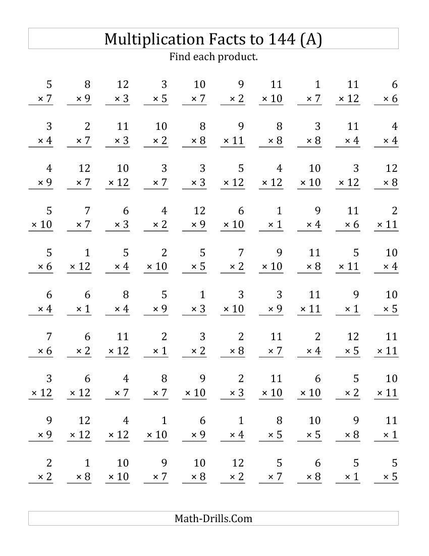 Multiplication For 4th Graders