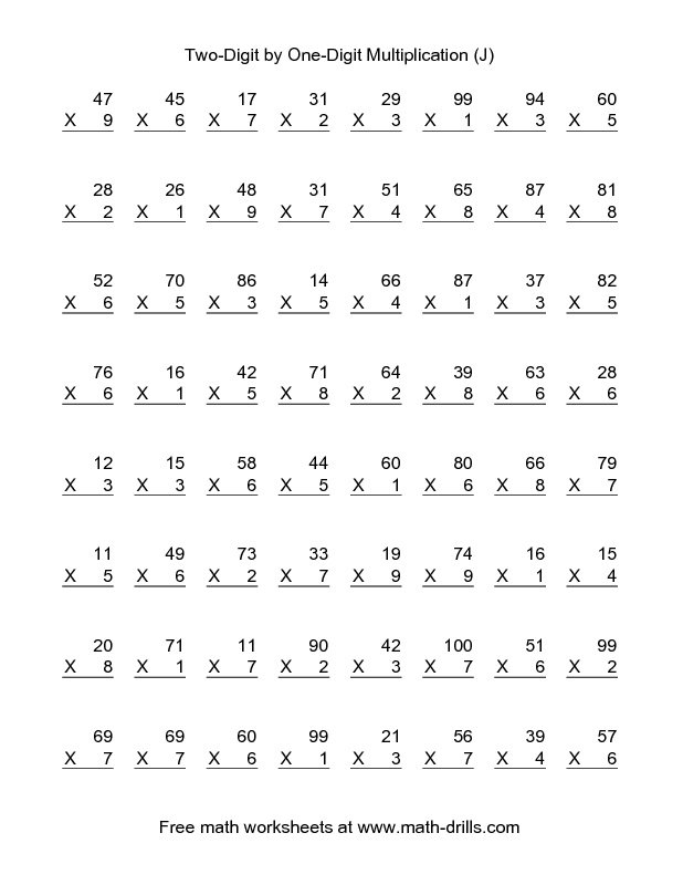 Multiplication Worksheets For 4th Grade Lucky Leprechaun