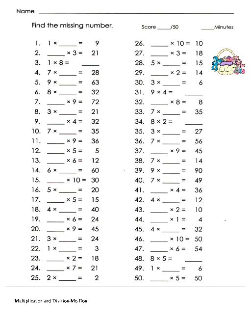Multiplication Worksheets Grade 4 Pdf Division Worksheets Pdf