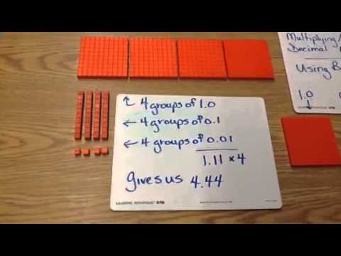 Multiply And Divide Decimal Numbers Using Base Ten Blocks
