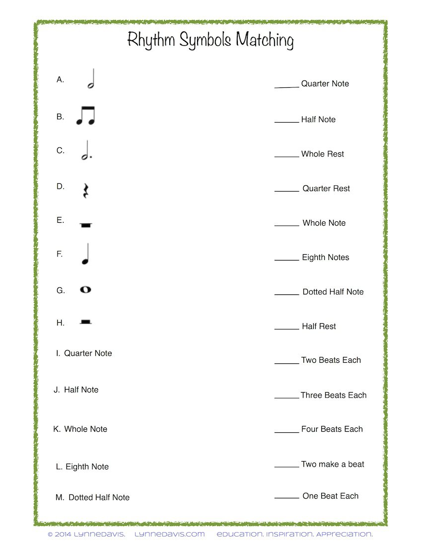 Music Rhythm Worksheet The Best Worksheets Image Collection