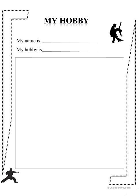 My Hobby Worksheet