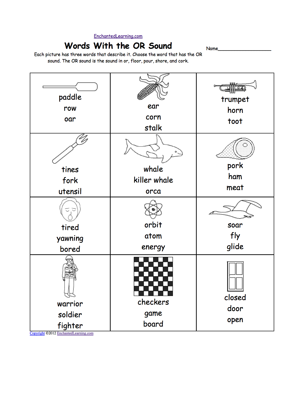 Or Words Phonics Worksheet The Best Worksheets Image Collection