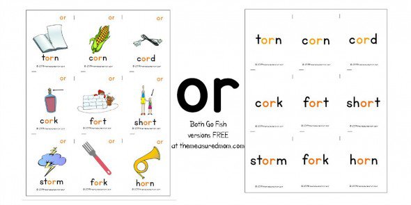 Or Words Phonics Worksheet Worksheets For All