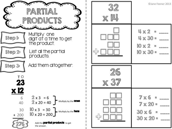 Partial Products Multiplication Worksheet Image Result For Partial
