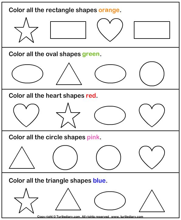 Printable Shapes Worksheets For Toddlers