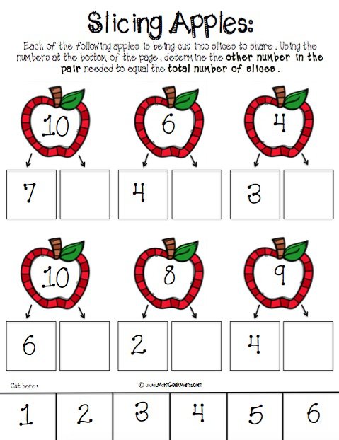 Printables  Number Bond Worksheets  Tempojs Thousands Of Printable