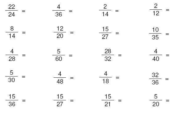 Reducing Fractions Worksheet Reducing Fractions To Lowest Terms