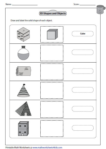 Solid 3d Shapes Worksheets | Free Worksheets Samples