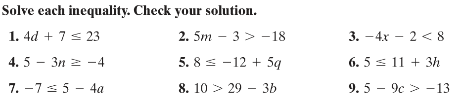 Solving Two Step Inequalities Worksheet Worksheets For All