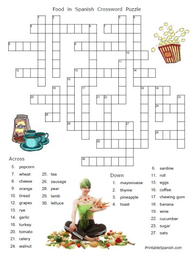 Spanish Food Worksheets
