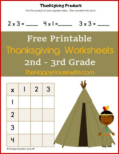 Thanksgiving Worksheets  Free Printables