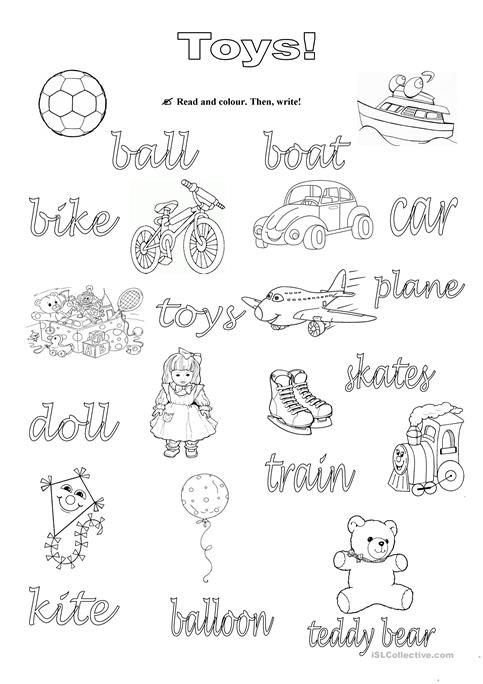 Toys! Worksheet | Free Worksheets Samples
