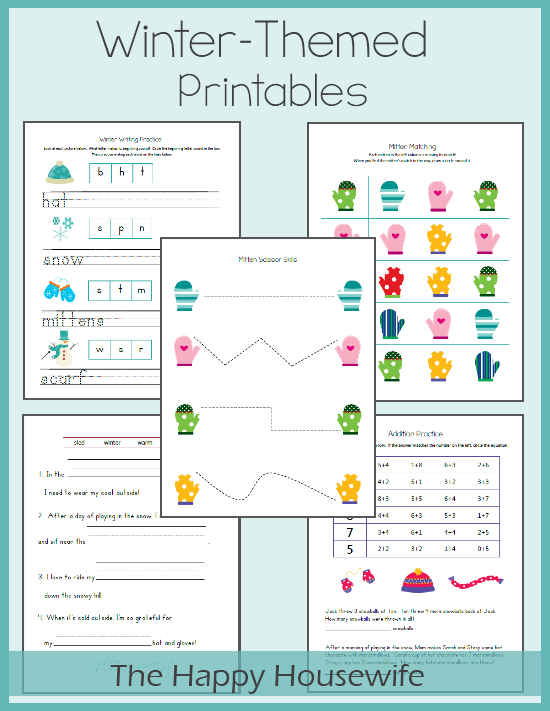 Winter Worksheets  Free Printables