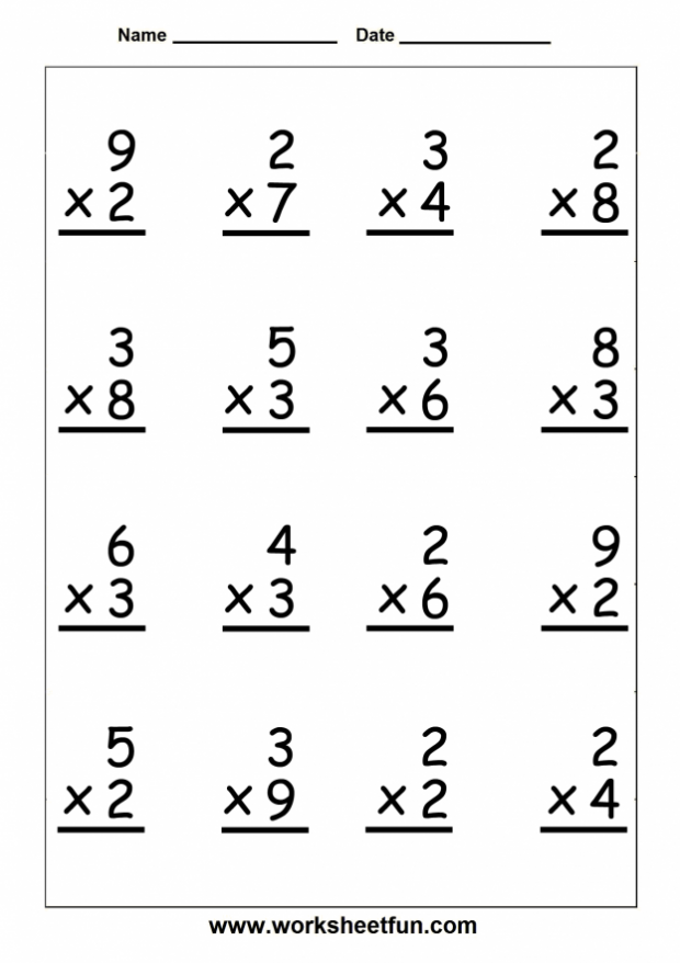 3rd Grade Multiplication Worksheets 358261