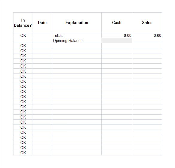 Accounting Worksheet Template 4 Accounting Worksheet Templates