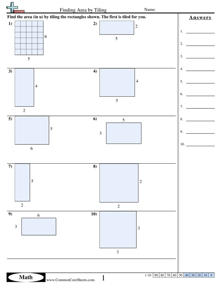 Same Area Different Perimeter Worksheets