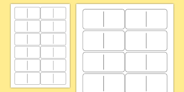 Blank Domino Template