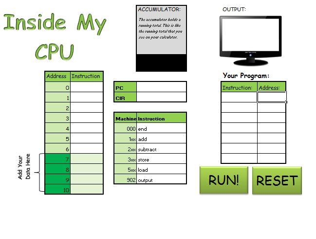 Central Processing Unit (cpu) And Memory