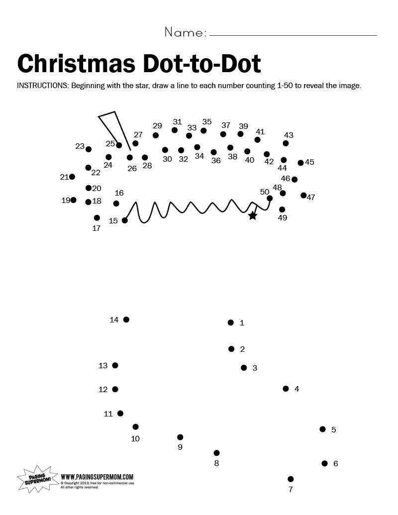 Christmas Worksheet To Print