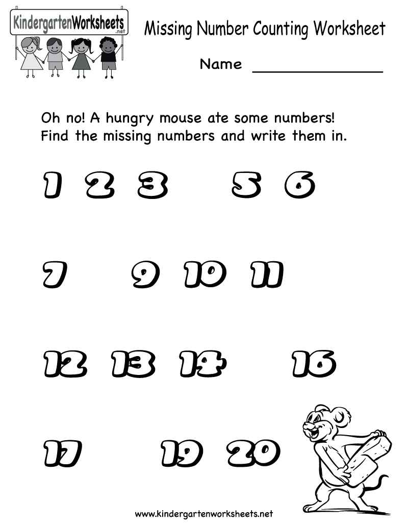 Collection Of Counting Numbers Worksheets Printable