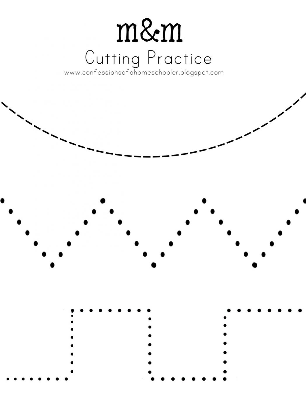 Collection Of Free Cutting Practice Worksheets For Preschool