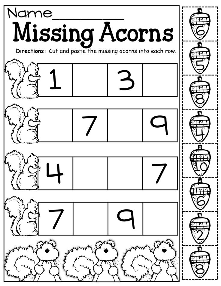 Collection Of Math Worksheets For Kindergarten Cut And Paste