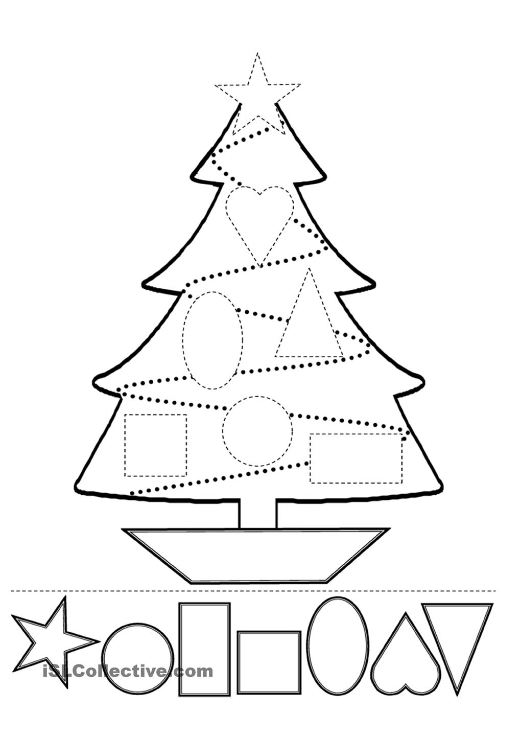 Collection Of Preschool Christmas Printables Free
