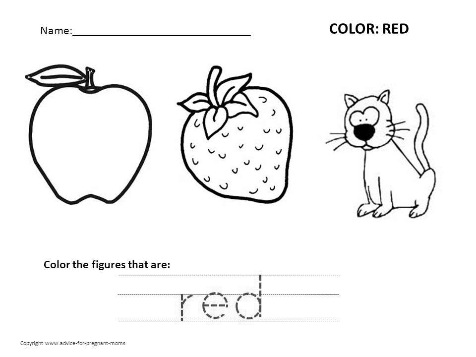Color Red Coloring Pages  2038368