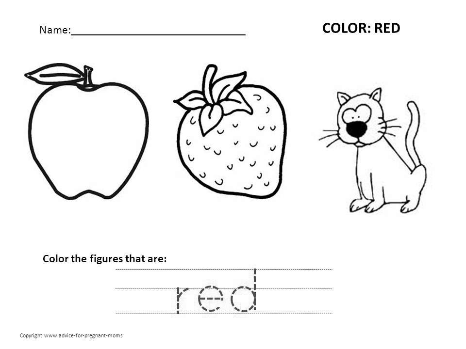 Color Red Coloring Pages  2038368