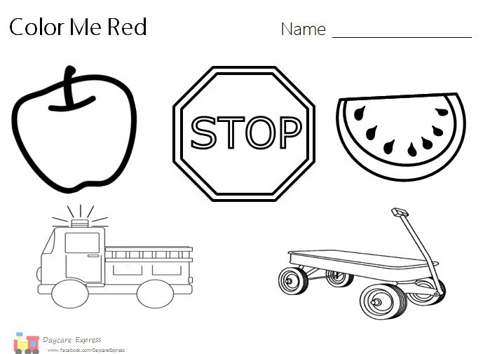 Color Red Worksheets Color Red Color Red Worksheet Color Red