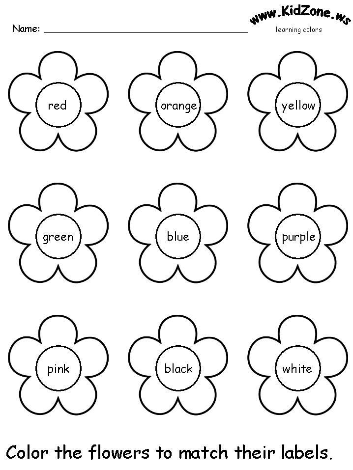 Colors Worksheets For Kindergarten The Best Worksheets Image