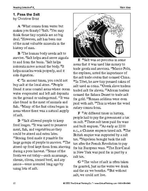 Critical Thinking Worksheet For 5th Grade