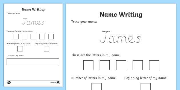 Editable Name Writing Practice Worksheet   Activity Sheet