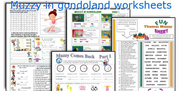 English Teaching Worksheets  Muzzy In Gondoland
