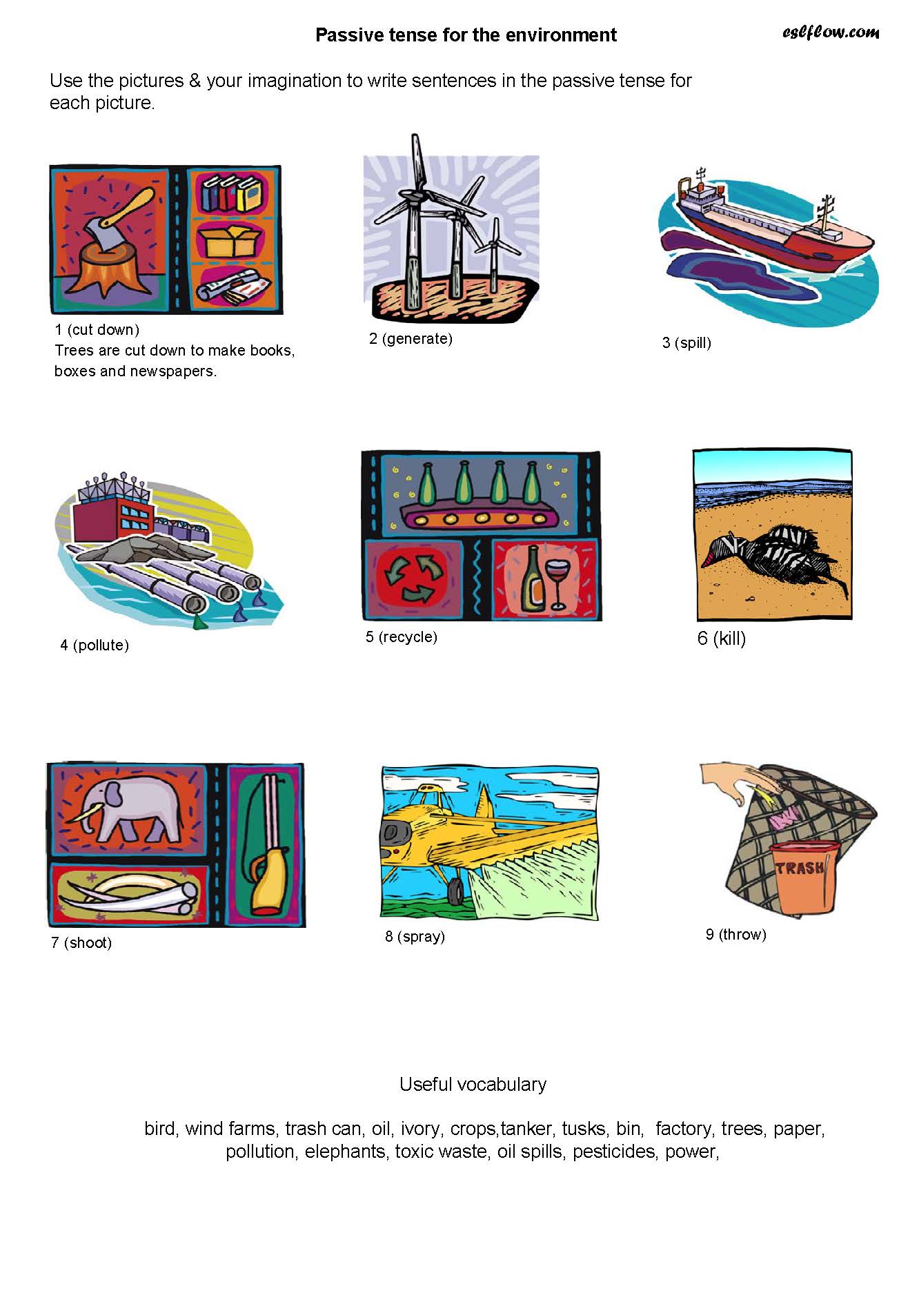 Global issues vocabulary. Passive Voice speaking activities. Passive Constructions in English. Global Issues Worksheets. Social Issues Worksheets.