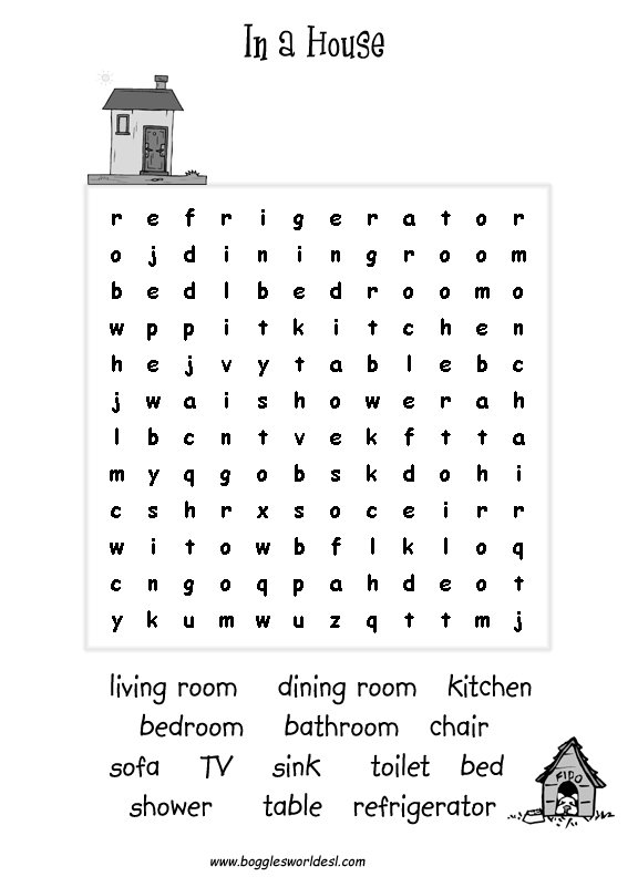 Esl Wordsearches
