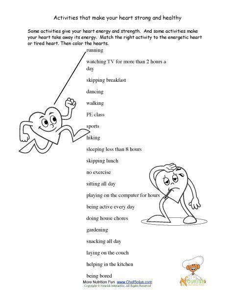 Free Health Worksheets For Elementary Students The Best Worksheets