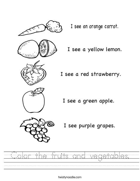 Fruit And Vegetable Worksheet The Best Worksheets Image Collection