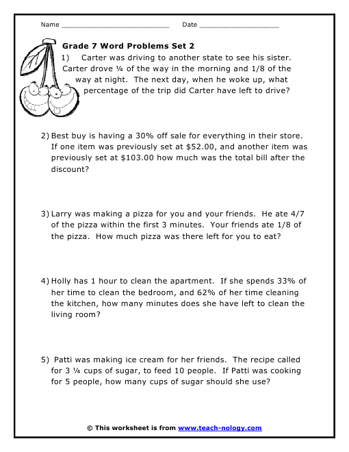 Grade 2 Math Word Problems
