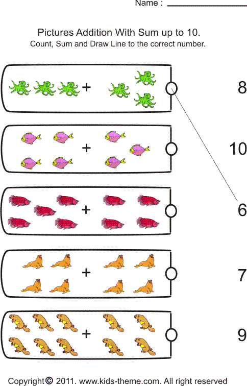 Inspiration Worksheets For Addition Grade 1 On Pictures Addition