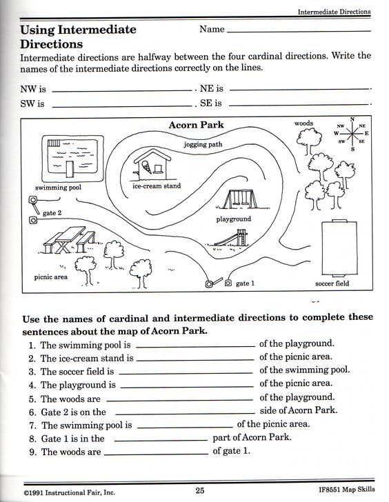 Intermediate Directions Worksheet