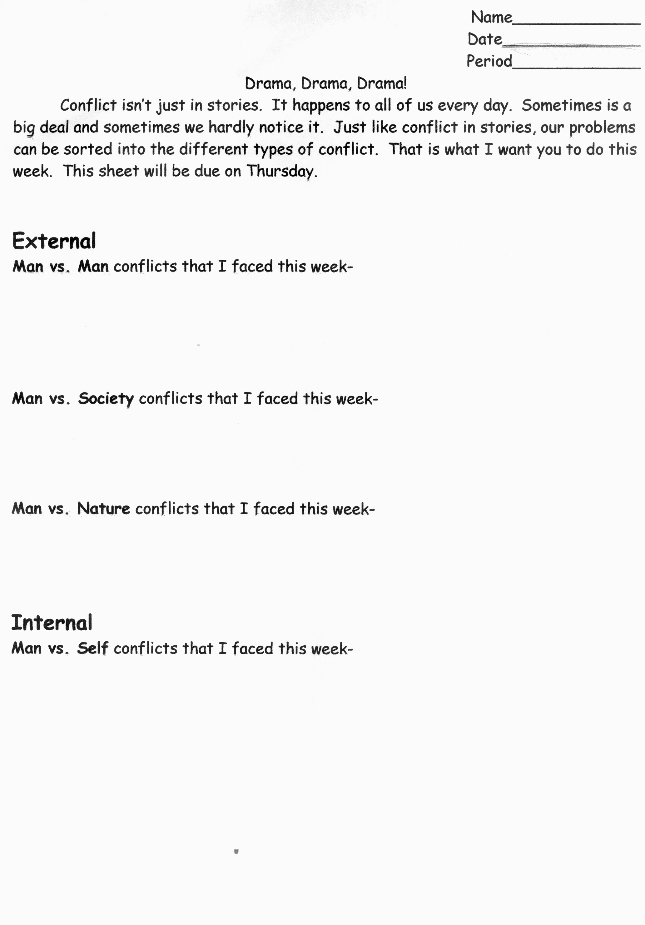 Internal External Conflict Worksheet The Best Worksheets Image Internal External Conflict Worksheet The Best Worksheets Image