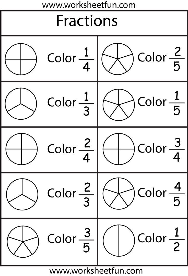 Learning Fractions Worksheets The Best Worksheets Image Collection