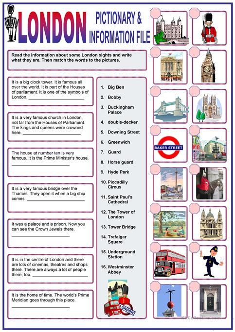 London Worksheet