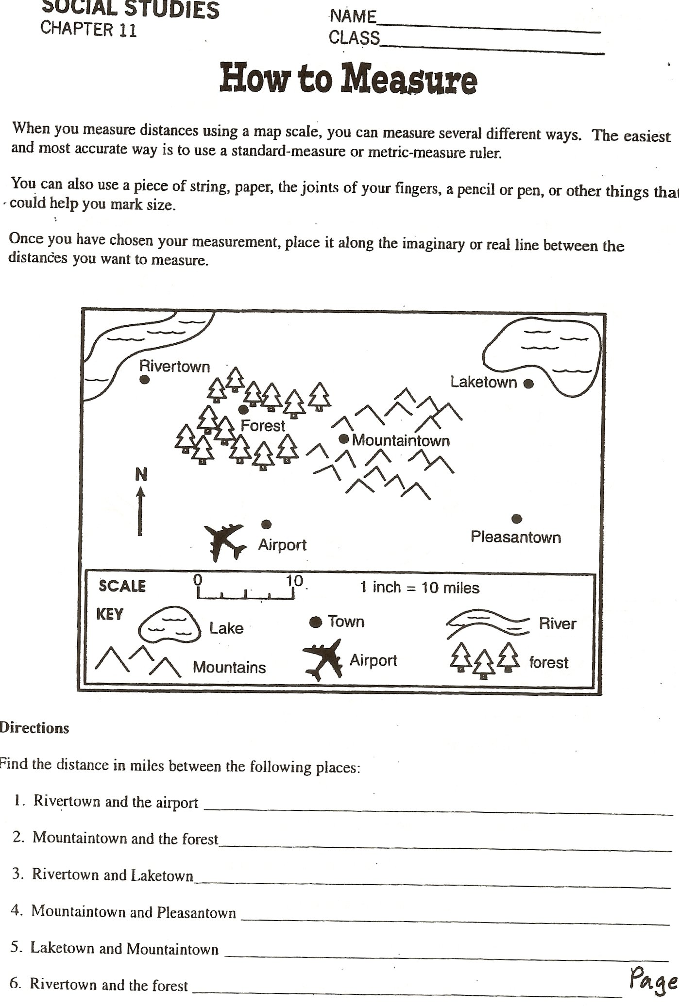 Map Scale Worksheets The Best Worksheets Image Collection